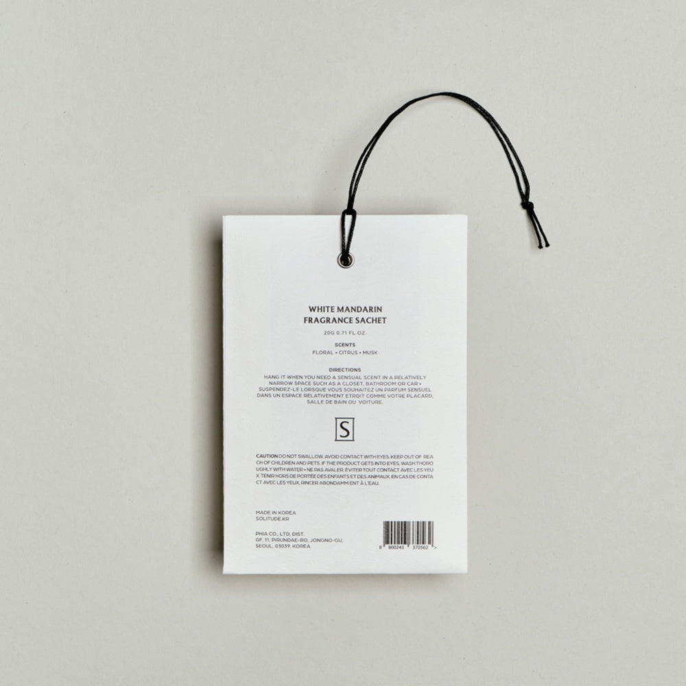 SOLITUDE  WHITE MANDARIN FRAGRANCE SACHET 20G