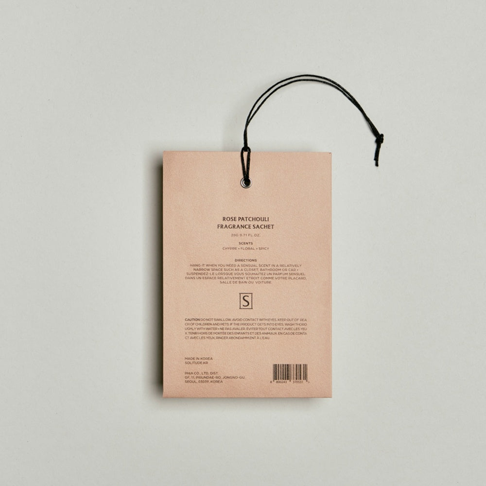 SOLITUDE ROSE PATCHOULI FRAGRANCE SACHET 20G